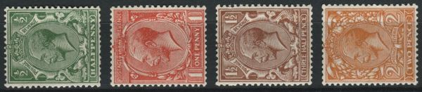 SG418a-421b Wmk sideways set super mint, fresh colour