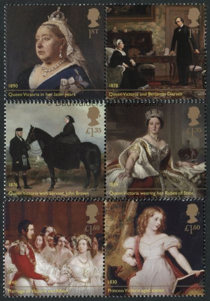 SG4219-4224 Queen Victoria Bicentenary Set of 6