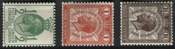 SG434a-436a 1929 Wmk sideways U/M, good perfs