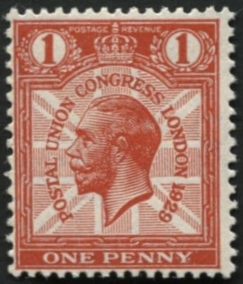 SG435 1d Scarlet Postal Union Congress Spec No.NCOM6f error, 1829 for 1929 U/M, SG Cat 425