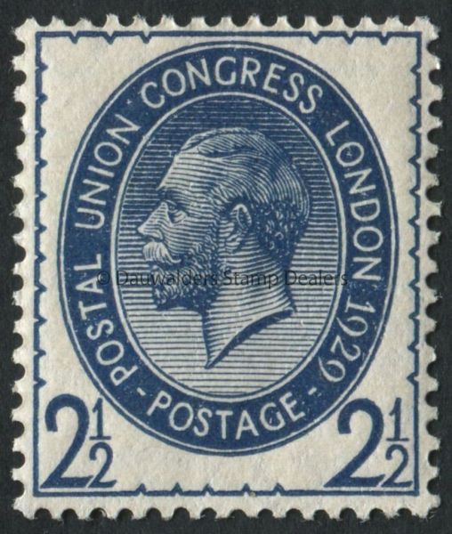 SG437 2d Blue 1929 Postal Union Congress