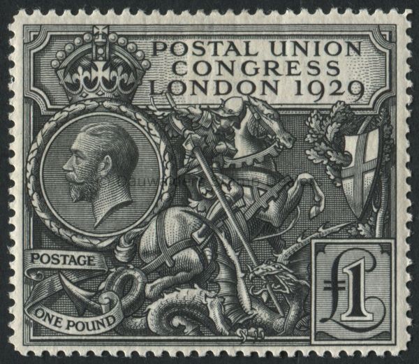 SG438 1 Black 1929 Postal Union Congress