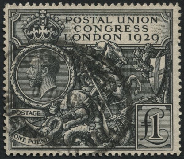 SG438 1 Postal Union Congress Black, G/U