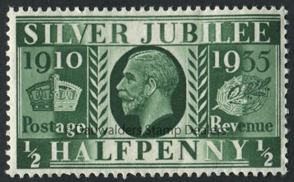 SG453 d Green 1935 Silver Jubilee type I