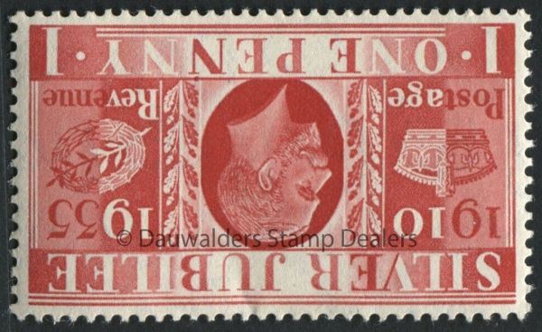 SG454i 1d Wmk inv 1935 Silver Jubilee type II