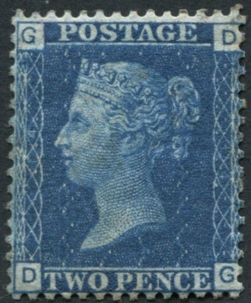 SG47 2d deep Blue Pl.14 DG, mint part original gum