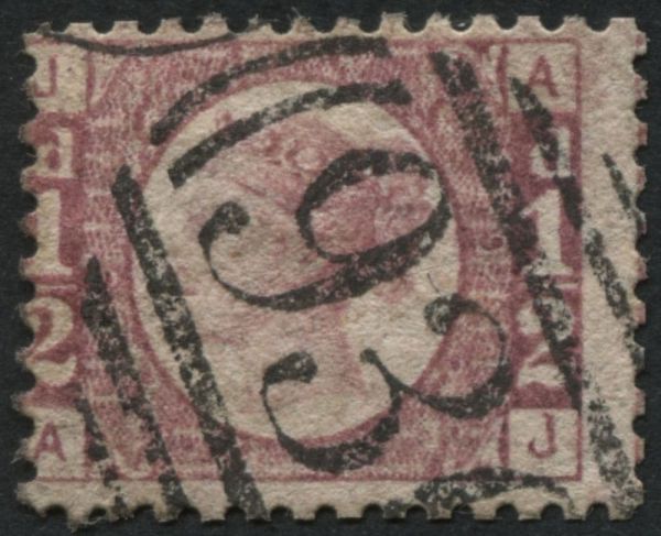 SG48 d Rose AJ plate 9, fine clean and clear numeral