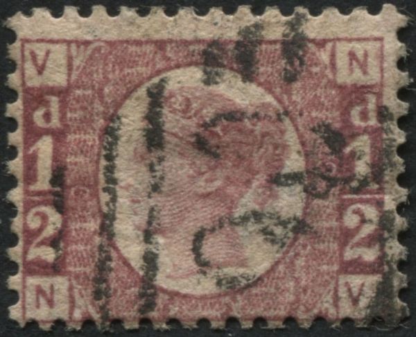 SG48 d Rose NV plate 9, v light clear cancel