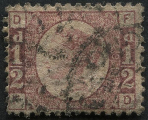 SG48 d Rose plate 9 FD, well centred F/U