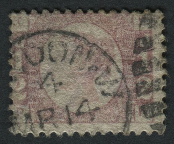 SG48 d rose red cancelled large part cds