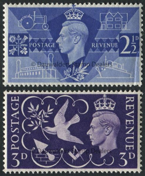 SG491-492 Set of 2 1946 Victory