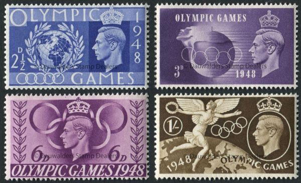 SG495-498 Set of 4 1948 Olympic Games