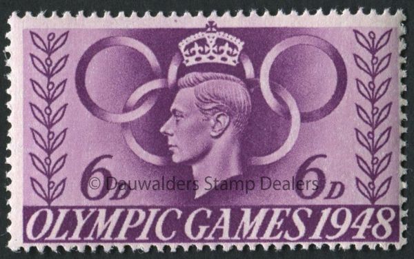 SG497 6d Olympics 1948 Olympic Games