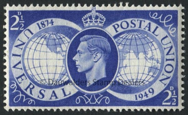 SG499 2d  Hemispheres 1949 UPU