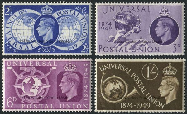 SG499-502 Set of 4 1949 UPU