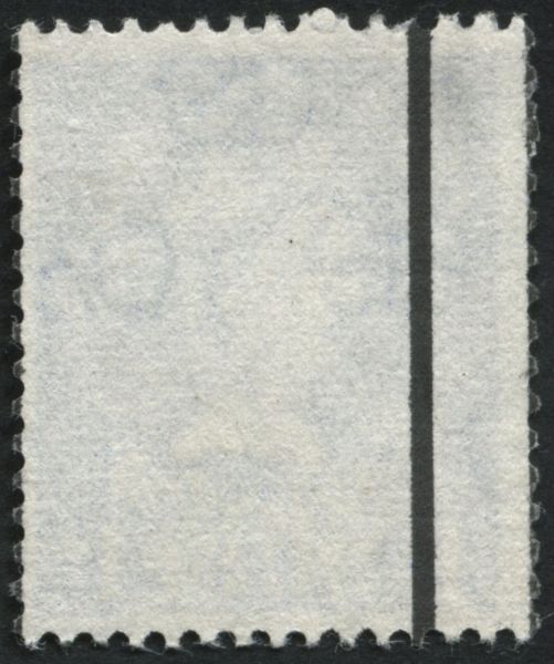 SG588B 1d Blue with error, 3 graphite lines on reverse, F/U