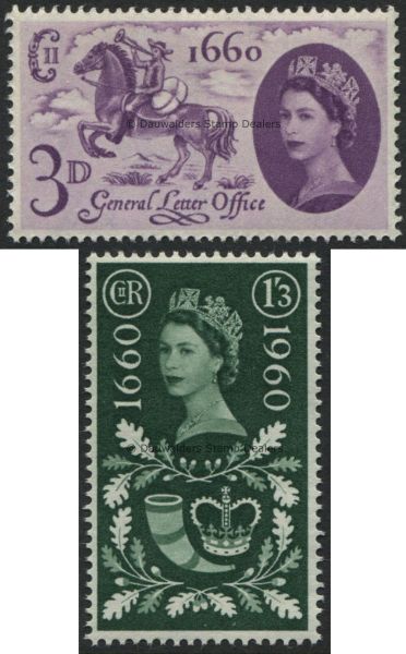 SG619-620 Set of 2 General Letter Office 1960 General Letter Office