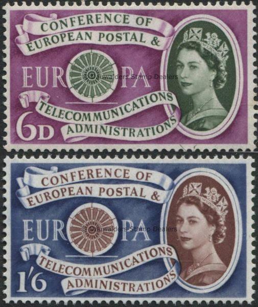 SG621-622 Set of 2 1960 Europa