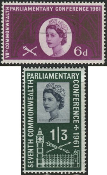 SG629-630 Set of 2 1961 Parliament