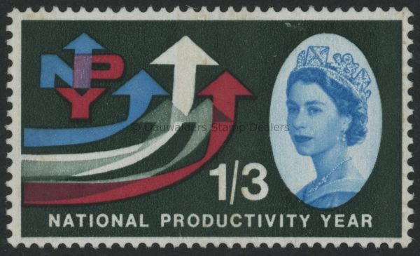 SG633p 1/3d (Phos) 1962 National Productivity Year