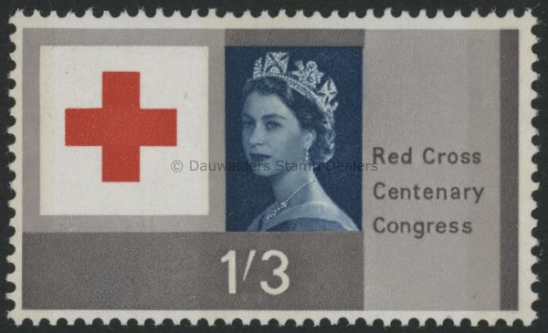 SG643p 1/3d (Phos) 1963 Red Cross Centenary