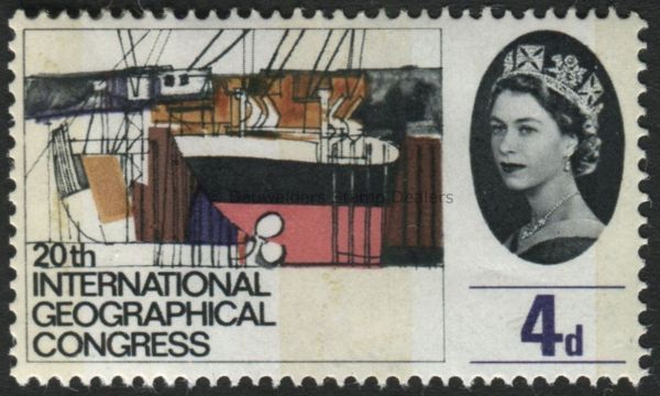 SG652p 4d (Phos) 1964 Geographical Congress