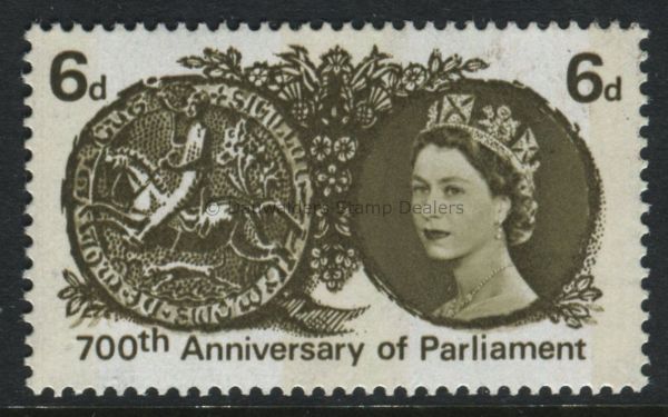 SG663p 6d (Phos) 1965 700th Parliament