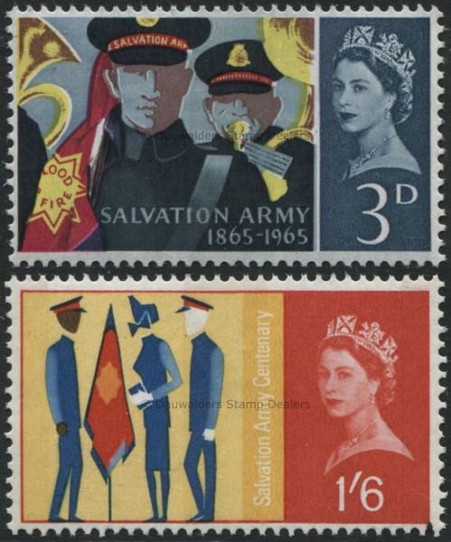 SG665p-SG666p Set of 2 Phos 1965 Salvation Army