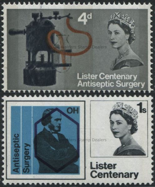 SG667p-668p Set of 2 Phos 1965 Joseph Lister