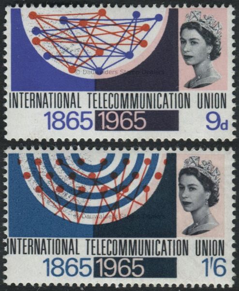 SG683-684 Set of 2 Ord 1965 ITU