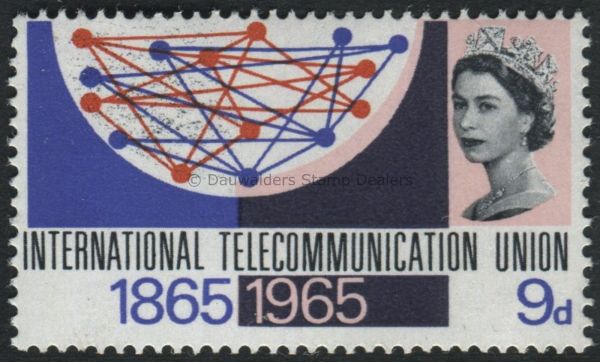 SG683 9d T.Communications 1965 ITU