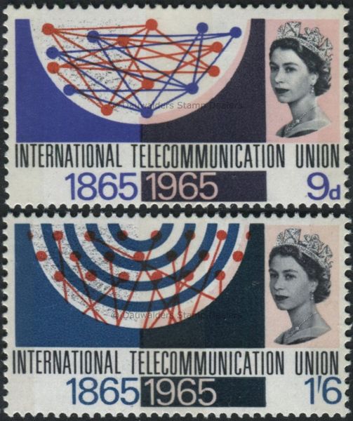 SG683p-684p Set of 2 Phos 1965 ITU