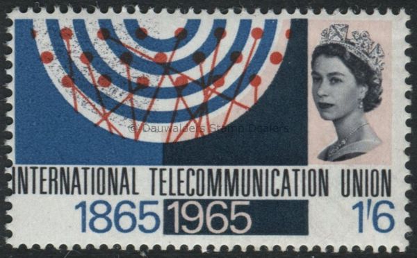 SG684 1/6d Radio Waves 1965 ITU