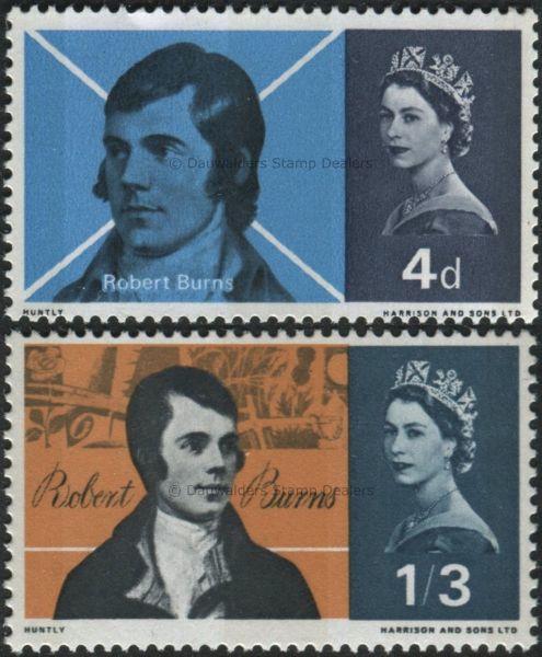 SG685p-686p Set of 2 Phos 1966 Burns