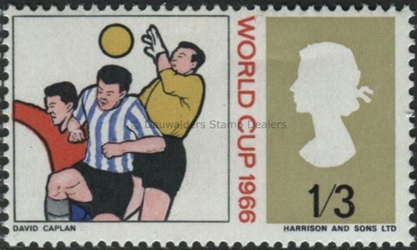 SG695 1/3d Goalie Saving 1966 World Cup