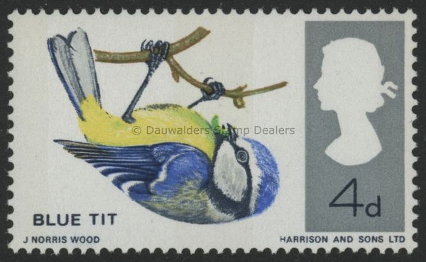 SG697p 4d (Phos) 1966 Birds