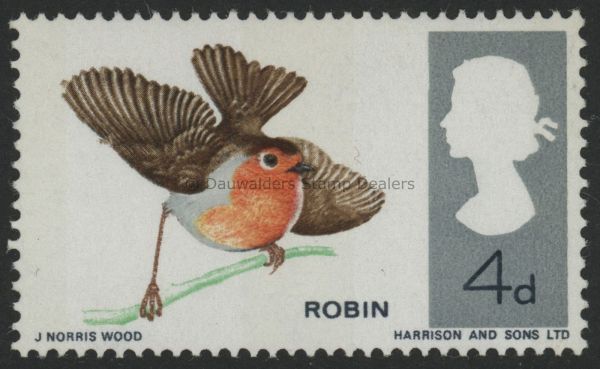 SG698p 4d (Phos) 1966 Birds