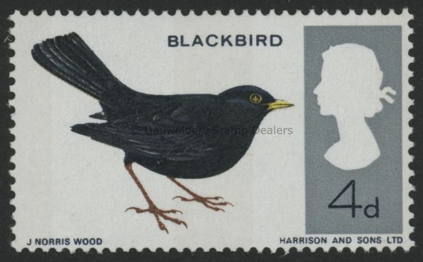 SG699p 4d (Phos) 1966 Birds