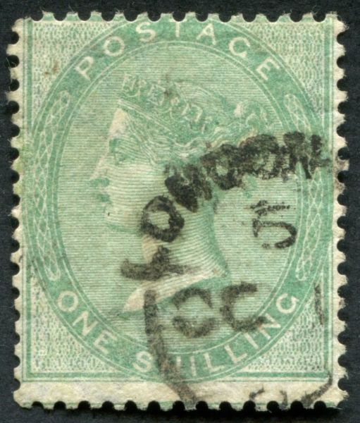 SG71 1/- deep Green, v fine London cds