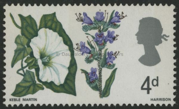 SG718p 4d (Phos) 1967 Flowers