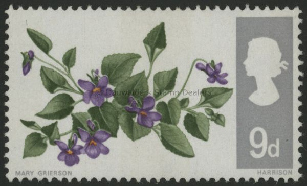 SG721p 9d (Phos) 1967 Flowers