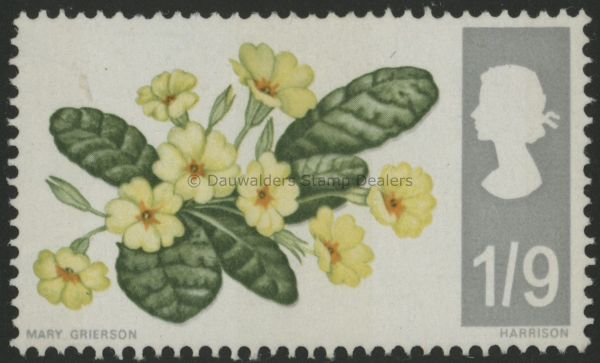 SG722p 1/9d (Phos) 1967 Flowers