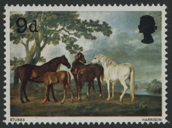 SG749 9d George Stubbs 1967 Paintings