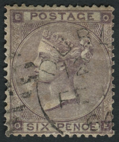 SG76 6d Lilac OE superbly used Dublin cds