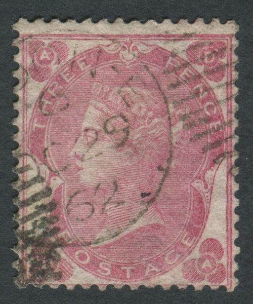 SG77 3d Pale Carmine-Rose, AA, Very fine used