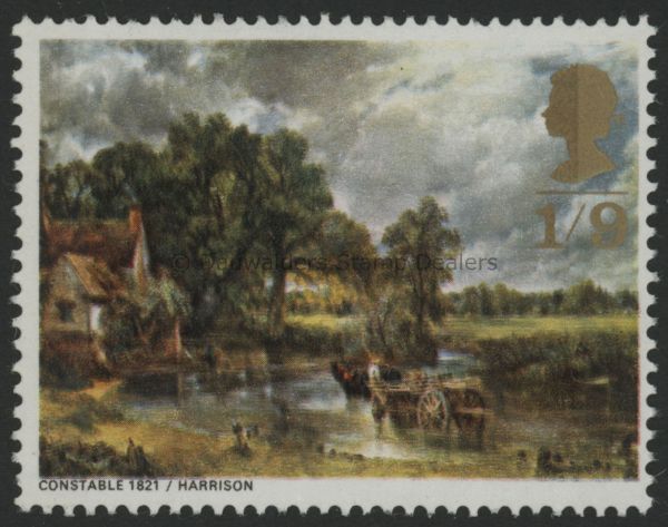 SG774 1/9d The Hay Wain 1968 Paintings