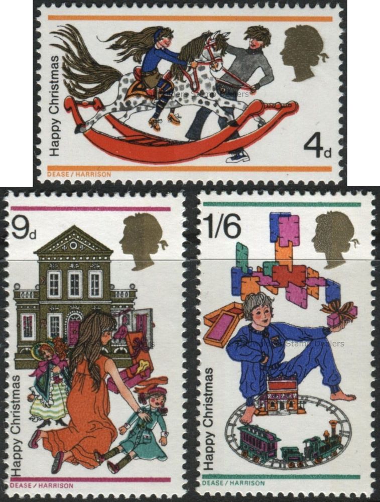 SG775-777 Set of 3 1968 Christmas