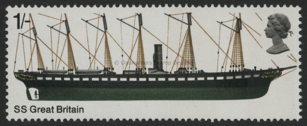 SG782 1/- 1969 Ships