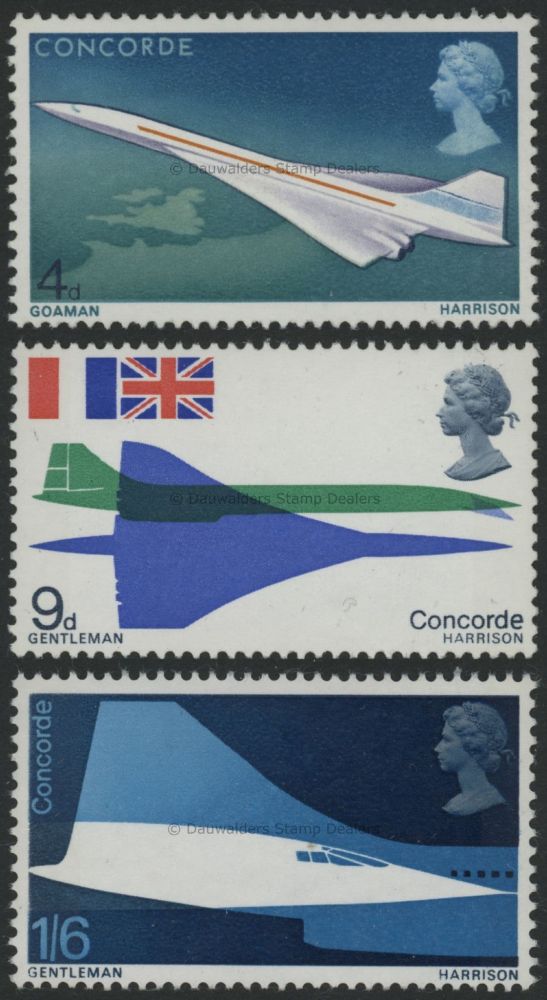 SG784-786 Set of 3 1969 Concorde