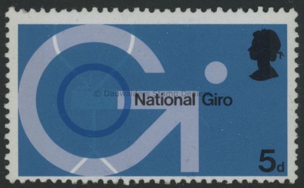 SG808 5d National Giro 1969 PO Technology